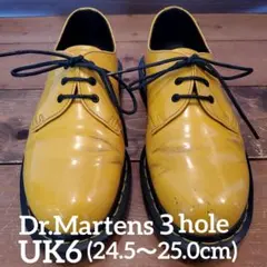 【鮮やかイエロー×王道3ホール】ドクターマーチン ３ホール UK6