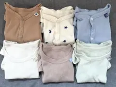 60〜65cmベビー半袖肌着6点セット