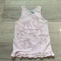 hakka kidsリボンプリント Tシャツ 95cmのサムネイル