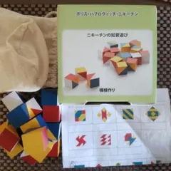 ニキーチン　模様作り　ガイド付き　積み木あそび　イクウェル　七田式　知育玩具のサムネイル