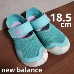 new balance サンダル【18.5 cm】ミントグリーン ピンクのサムネイル