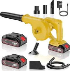 ブロワー 洗車 ブロアー 充電式 大容量バッテリ一2個搭載 電動ブロワー 強力