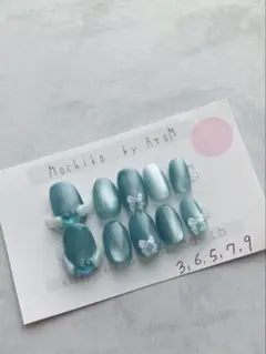 #0050ハンドメイド　ネイルチップ