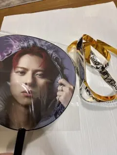 number_i 平野紫耀 うちわ　銀テープ