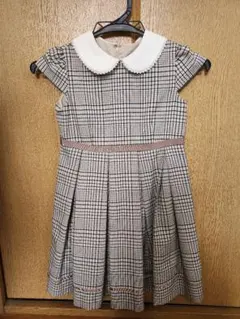 petit main フォーマル　チェックワンピース　120センチ