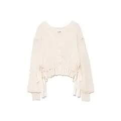 snidel アイボリー クロップドカーディガン