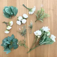 白系 造花まとめ売り ウェルカムスペースや装飾に