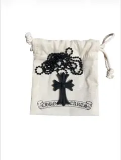 CHROME HEARTS クロス シリコンネックレス ブラックのサムネイル