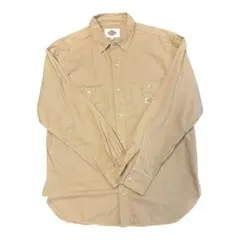 美品！ Dickies ワークシャツ ベージュ Lサイズのサムネイル