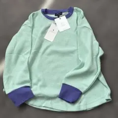 袖口リブ　長袖カットソー 120