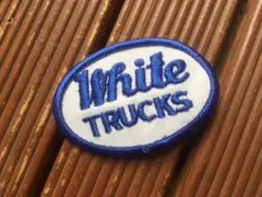 【70's White Truck ワッペン】ビンテージ ホワイトトラック