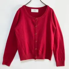 ページボーイ Pageboy【F】アンゴラカーディガン　体型カバー　差し色　防寒