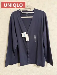UNIQLO エアリズム UVカット カーディガン 4XL ネイビー
