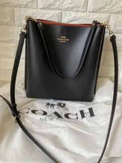 【美品】COACH コーチ モリー バケット ショルダー 2way ブラック