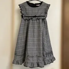 mezza piano チェック柄 ワンピース 100cm
