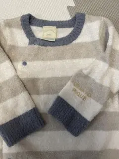 ジェラートピケ　ストライプロンパース 70-80