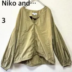 Niko and… ニコアンド ジャンパー ブルゾン ジャケット サイズ3 L