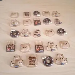 【未使用】デコパーツ くま 24こセット 2405
