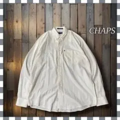 て*ん様 CHAPS RALPH LAUREN チャップス ロゴタブ白無地BD長のサムネイル