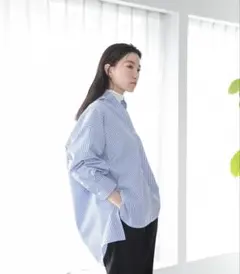 ローリーズファーム　コットンライクオーバーシャツ