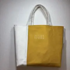 ハンドメイド　バッグ　刺し子　ツートン　シンプル　トートバッグ　サブバッグ