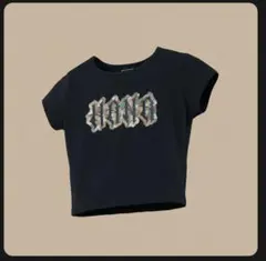 B-RAVE HANA Camo Baby Tee ブラック