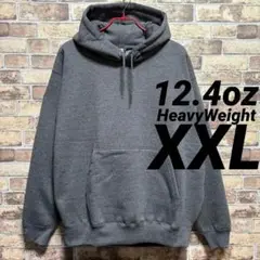12.4oz ヘビーウェイトパーカー　XXL 無地　チャコール