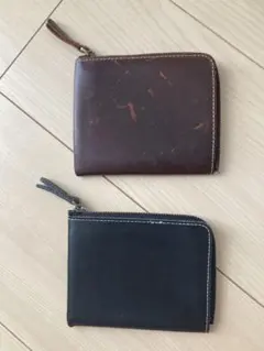 コインケース　レザー　L字ファスナー　小銭入れ　ミニ財布