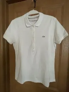 LACOSTE スリムフィット ポロシャツ 40 ホワイト