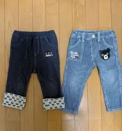 ミキハウス　ダブルビー 長ズボン　2枚セット