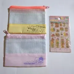 リトルツインスターズ ポーチ2点＆ストーンシール セット
