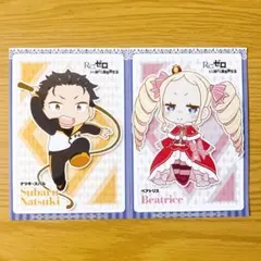 Re:ゼロから始める異世界生活 リゼロ ミニキャラブロマイド スバル＆ベアトリス