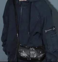 HARE ハレ BIGバックルBAG/S ブラック レザーのサムネイル