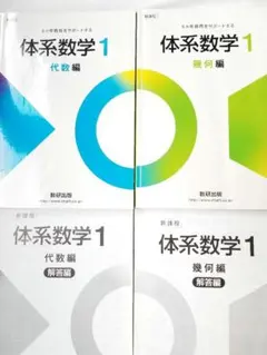体系数学 1 代数編　体系数学1 幾何編　数学 中学1年　中高一貫校　数研