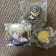 3点セット　進撃の巨人 一番くじ アルミン ミカサ　ちょこのっこ　フィギュア