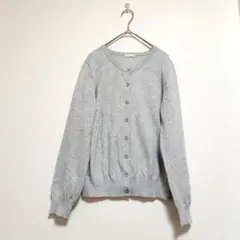 GU グレー Mサイズ 長袖カーディガン はおり