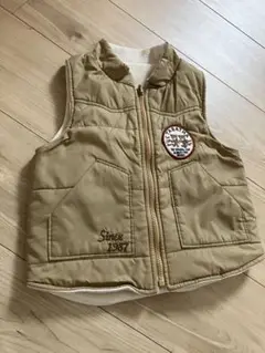 tabatha crayon(タバサ クレヨン) リバーシブルダウンベスト 95