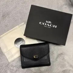 COACH ブラック 三つ折り財布