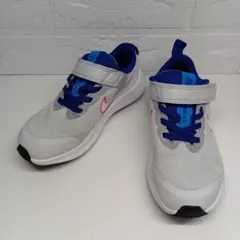 ナイキ スターランナー3 キッズ スニーカー 19cm NIKE ブルー グレー