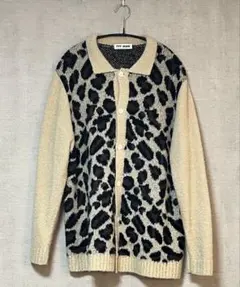 tttmsw ttt_msw カーディガン レオパード 22aw TTT MSWレオパードニットカーディガン22AW BLACK - メルカリ