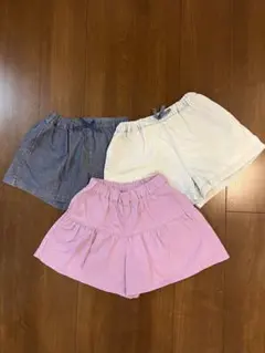 ユニクロ、GUハーフパンツ 3枚　120cm 130㎝