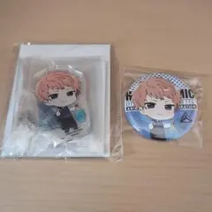 ヒプノシスマイク　アニメイトカフェ　毒島メイソン理鶯　アクスタ　缶バッチ