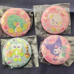 サンリオ　刺繍缶バッジ　けろっぴ　こぎみゅん　タキシードサム　クロミ
