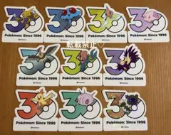 韓国限定 ポケモン 30周年記念 ステッカー シール ポップアップ 5枚