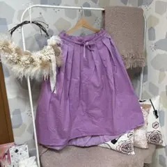 niko and ... パープル フレアスカート