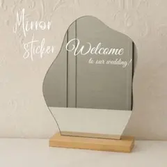 【訳あり】ウェルカムボード ミラーステッカー Welcome シールウェディング