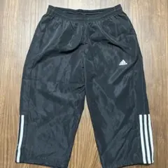 adidas ブラック ショートパンツ Lサイズ　八分丈