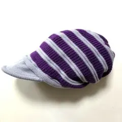 つば付きニット帽 ニット帽