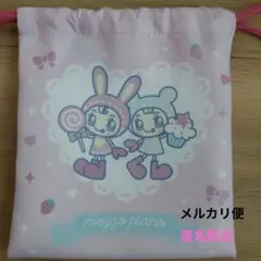 【新品】ナルミヤキャラクターズ メゾピアノ 巾着バッグ ピンクのサムネイル