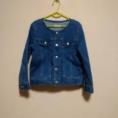 KP ニットプランナー ストレッチ デニムジャケット サイズ120